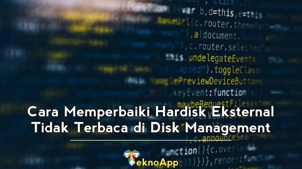 Cara Memperbaiki Hardisk Eksternal Tidak Terbaca di Disk Management