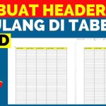 cara membuat judul tabel berulang di word