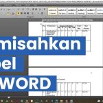 cara memisahkan tabel di word