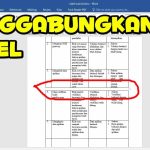 cara menggabungkan tabel di word