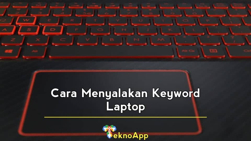 cara menyalakan keyboard laptop