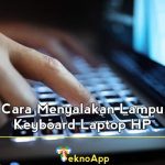 cara menyalakan lampu keyboard laptop hp