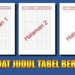 membuat judul tabel berulang di word