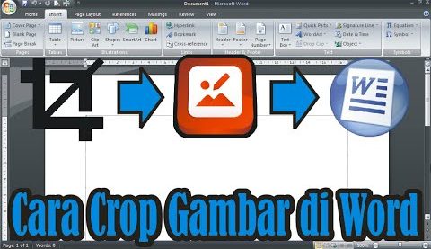 cara crop gambar di word