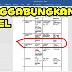 cara menggabungkan kolom di word