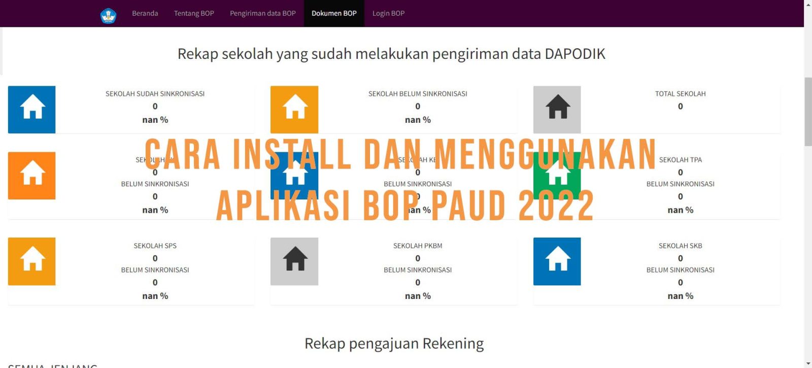 Cara Install dan Menggunakan Aplikasi BOP Paud 2022