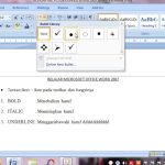 Ikon Microsoft Word Serta Fungsinya