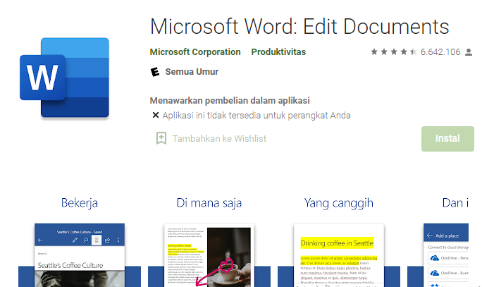 Cara Menambahkan Gambar di Microsoft Word Android