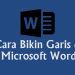 Cara Bikin Garis di Word