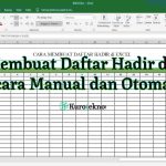 Cara Membuat Daftar Hadir di Excel