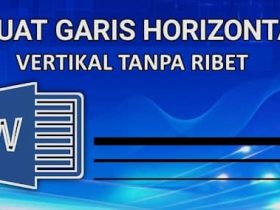 Cara Membuat Garis di Word