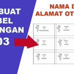 Cara Membuat Label Undangan 103 di Excel 2007