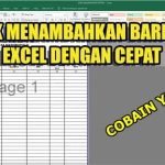 Cara Menambah Baris di ExcelCara Menambah Baris di Excel