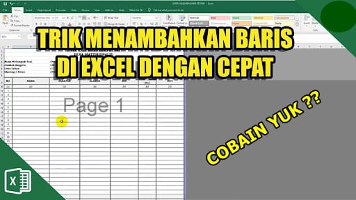 Cara Menambah Baris di ExcelCara Menambah Baris di Excel