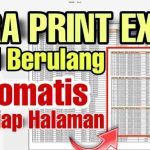 Cara Print Judul Berulang di Excel dengan Mudah