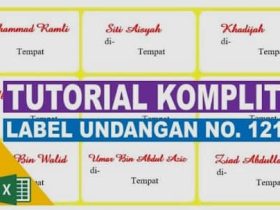 Format Label Undangan 121 Excel 2007