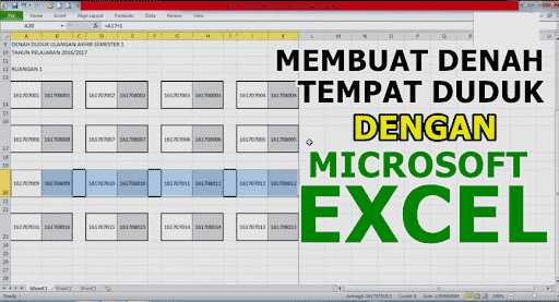 Membuat Denah Tempat Duduk dengan Excel