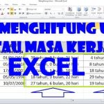 Rumus Excel Menghitung Masa Kerja