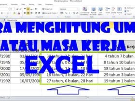 Rumus Excel Menghitung Masa Kerja