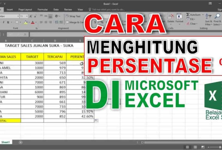 Rumus Excel Pengurangan Persen Mudah