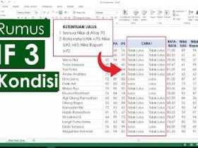 Rumus IF pada Excel 3 Kondisi