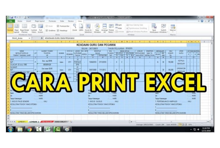 cara-mudah-print-excel-agar-tidak-terpotong