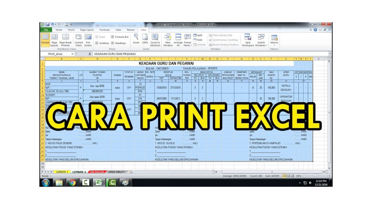 cara-mudah-print-excel-agar-tidak-terpotong