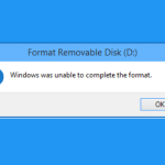 Tutorial Cara Mengatasi Windows Was Unable To Complete The Format